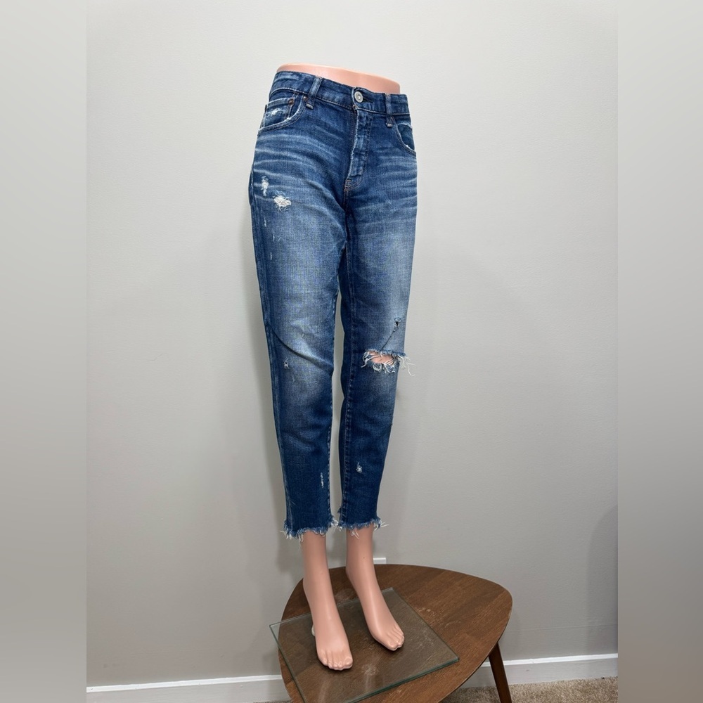 MOUSSY Vintage Howa Cotton Japanese Denim 27 Distressed Blue Jeans Skinny